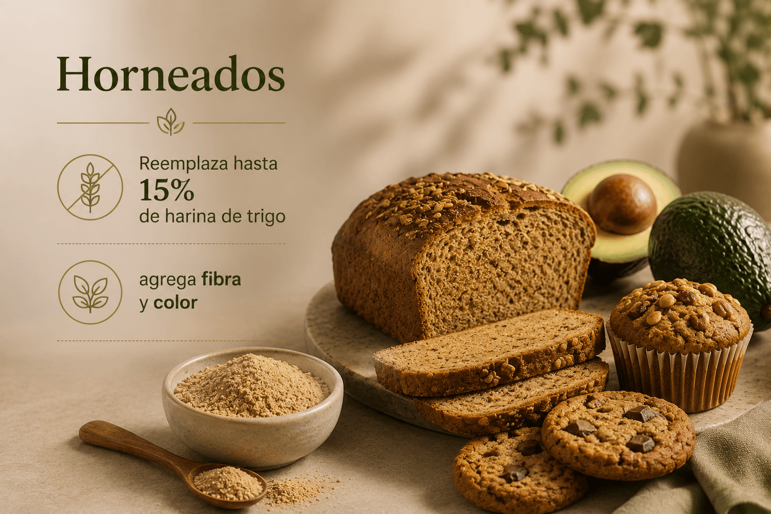 Horneados con harina de semilla de aguacate