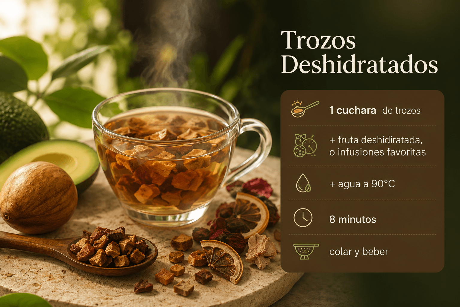Infusiones con Semilla de Aguacate Trozos HEY CHEF