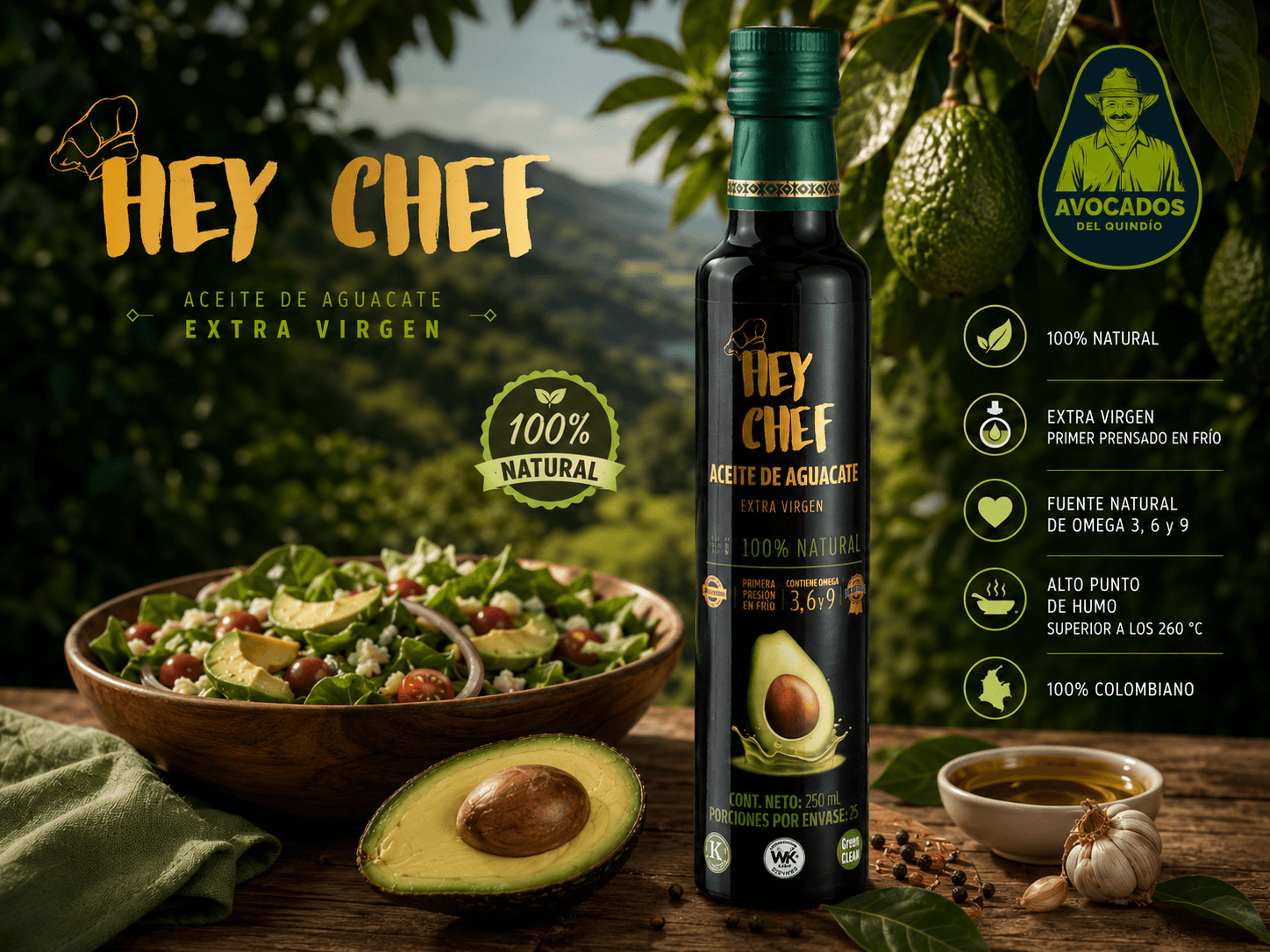 Aceite HEY CHEF — Extra Virgen