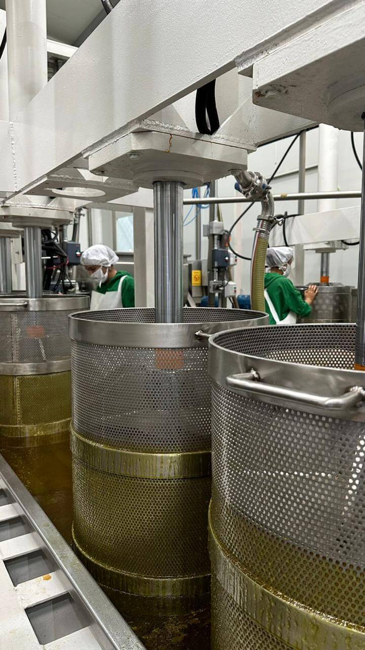 Tambores de extracción en frío — HEY CHEF planta Avocados del Quindío