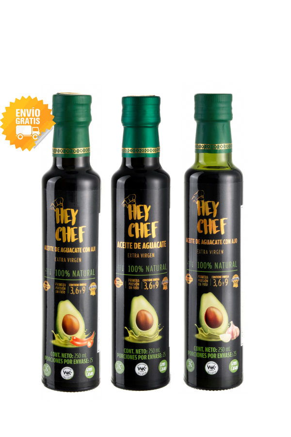 Aceite de Aguacate HEY CHEF 250 mL. x 3 Unidades - Imagen 2