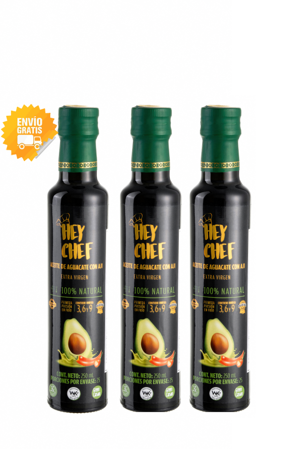Aceite de Aguacate HEY CHEF 250 mL. x 3 Unidades - Imagen 3