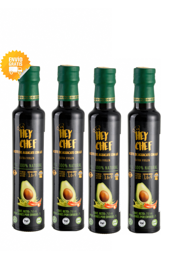 Aceite de Aguacate HEY CHEF 250 mL. x 4 Unidades - Imagen 2