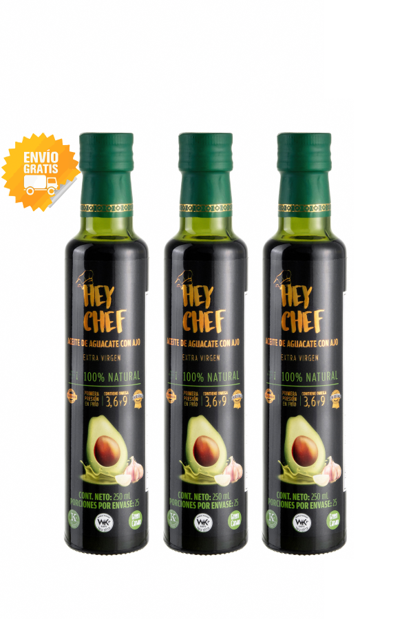 Aceite de Aguacate HEY CHEF 250 mL. x 3 Unidades - Imagen 4
