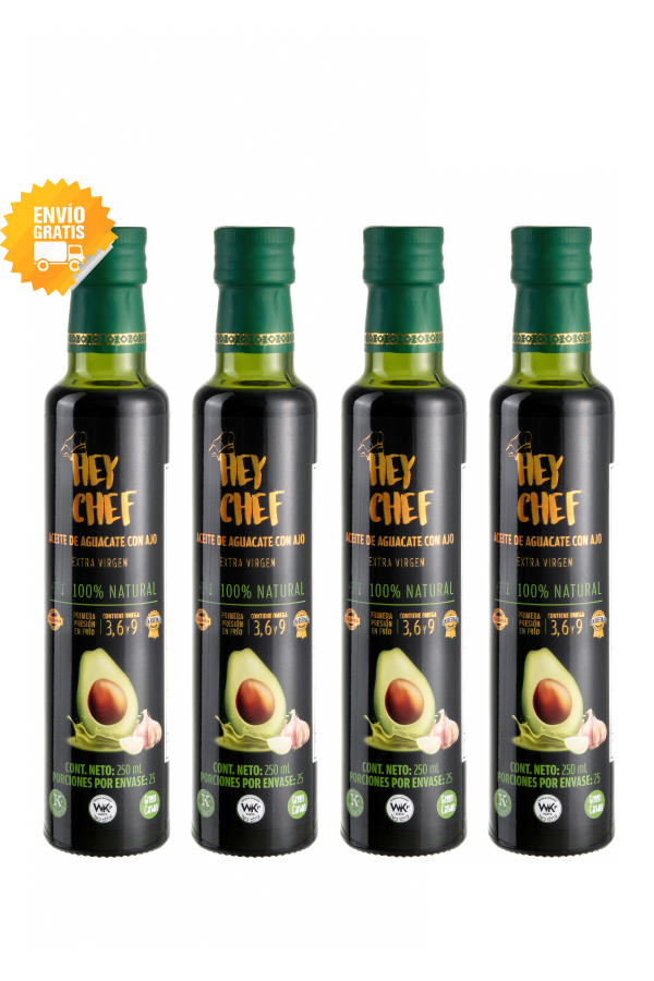 Aceite de Aguacate HEY CHEF 250 mL. x 4 Unidades - Imagen 3
