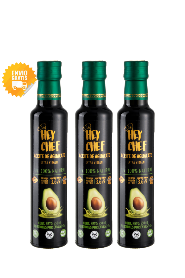 Aceite de Aguacate HEY CHEF 250 mL. x 3 Unidades