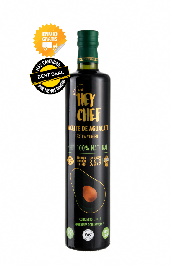 Aceite de Aguacate HEY CHEF 750 mL.