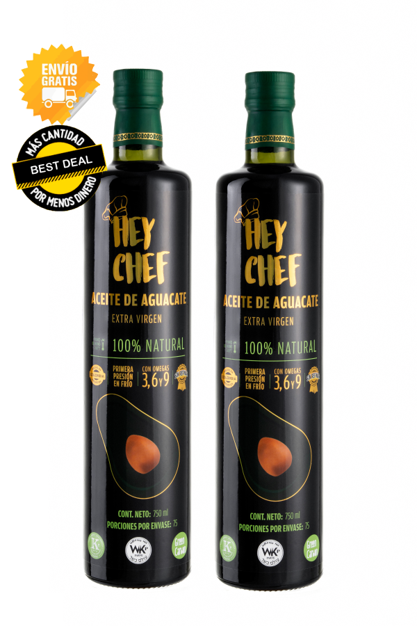 Aceite de Aguacate HEY CHEF 750 mL. x 2 Unidades